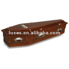 Euro style wooden coffin